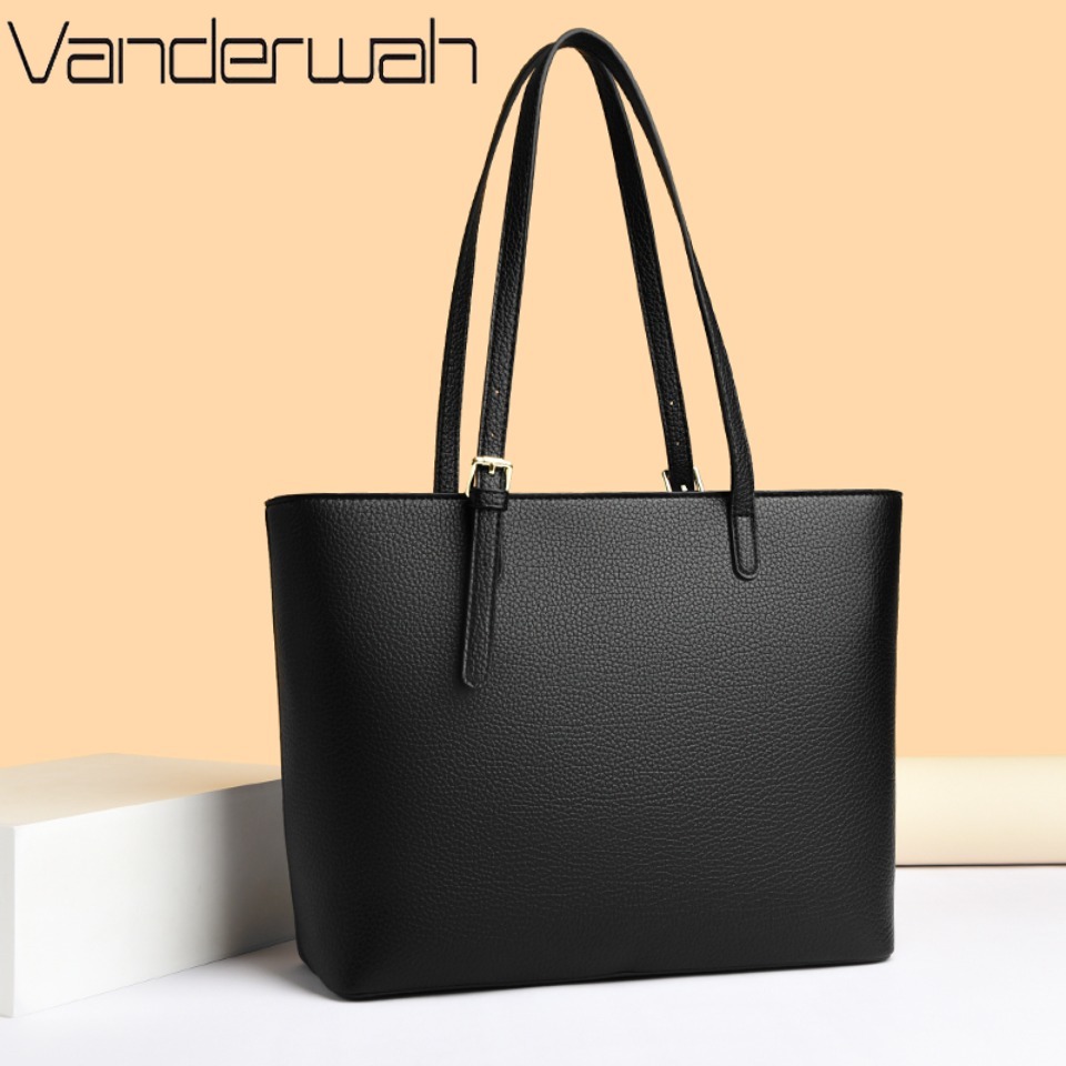 Luxury Tote Bags With Zipper - ソリッドカラーの女性のショルダーバッグソフトレザーハンドバッグレディース大容量カジュアルトートバッグ高級トップハンドルバッグ通勤バッグ
