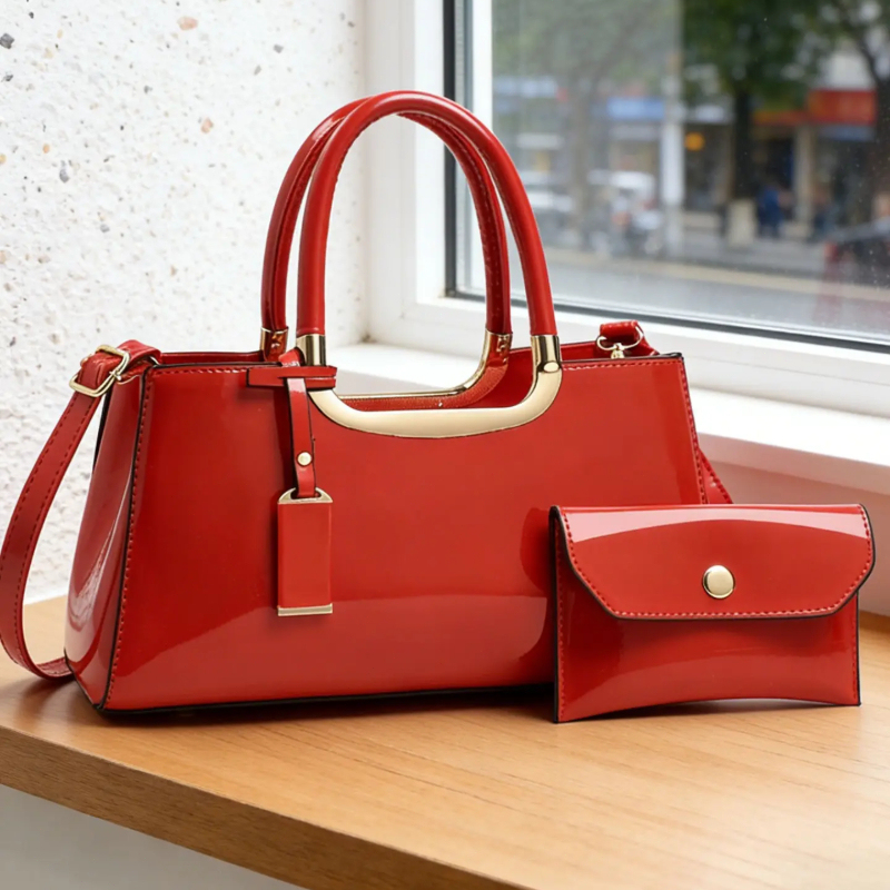 Luxury Bags - レディースハンドバッグセット、軽量高級PU素材クロスボディショルダーバッグ、調節可能なストラップ、マルチカラーオプション