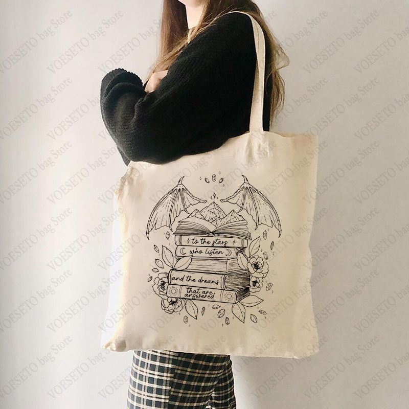 Luxury Tote Bags With Zipper - SJM ナイトコート ラグジュアリー トートバッグ 聞く星と答える夢 ショッピング