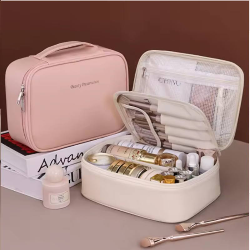 Luxury Bags - 新しい女性用化粧品バッグポータブル収納バッグ大容量高級化粧バッグトラベルオーガナイザー必需品トイレタリーバッグ