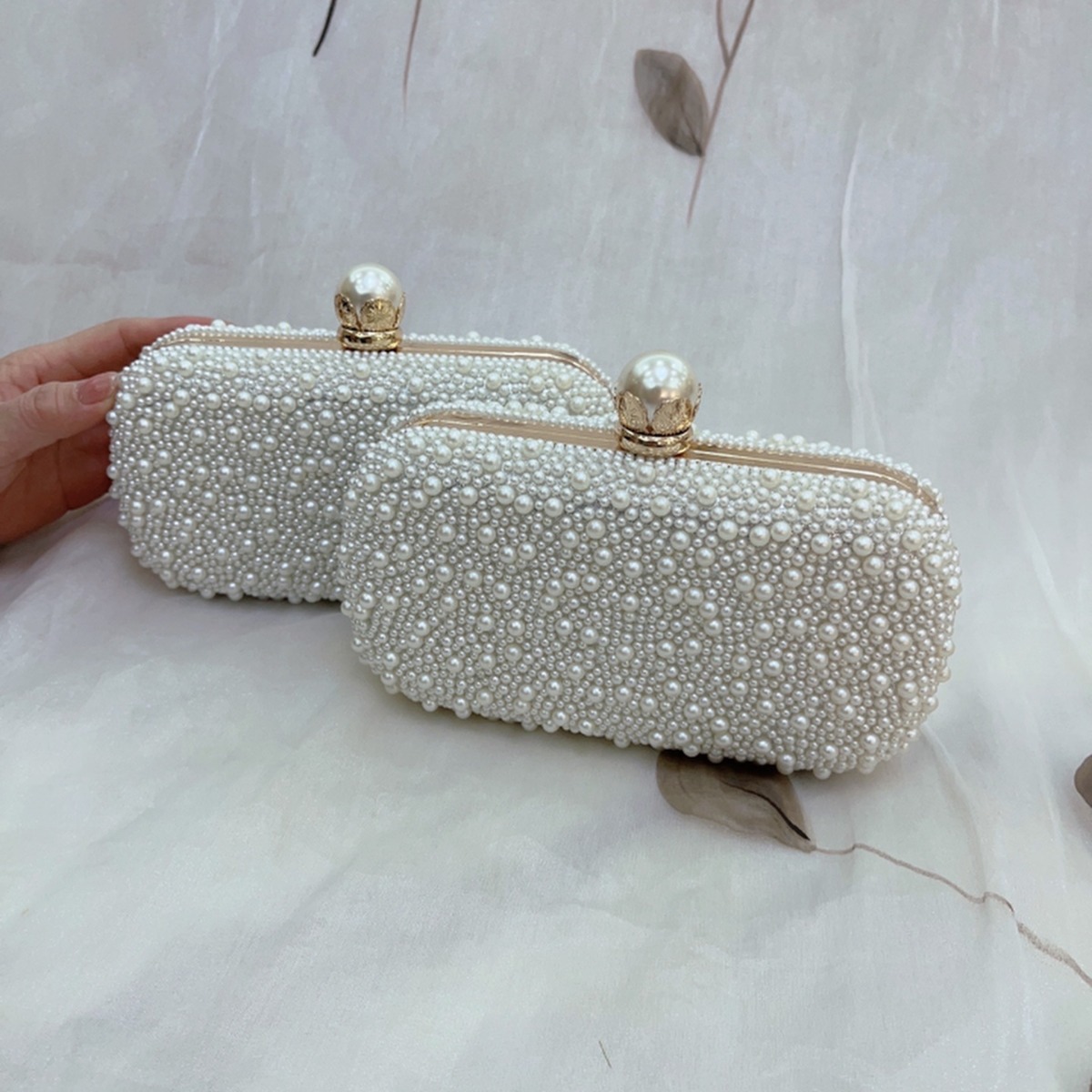 高級ウェディングイブニングドレスバッグチェーンショルダーバッ - Luxury Bags Made のレビューと価格