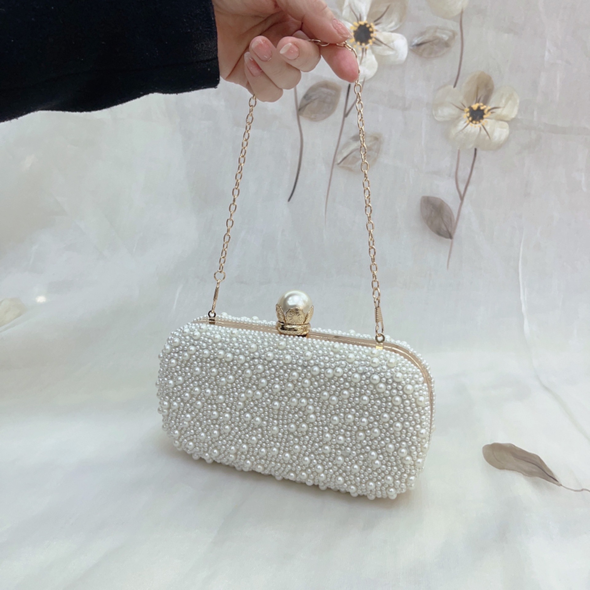 高級ウェディングイブニングドレスバッグチェーンショルダーバッ - Luxury Bags Made のレビューと価格