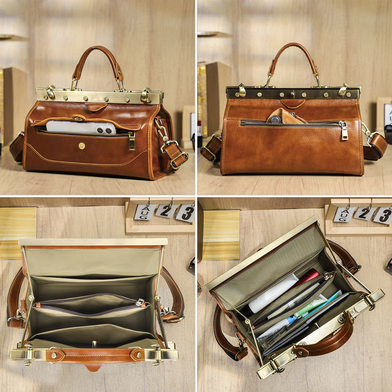 フルグレインラム牛革レディースハンドバッグ、多機能コンパート - Luxury Bags のレビューと価格