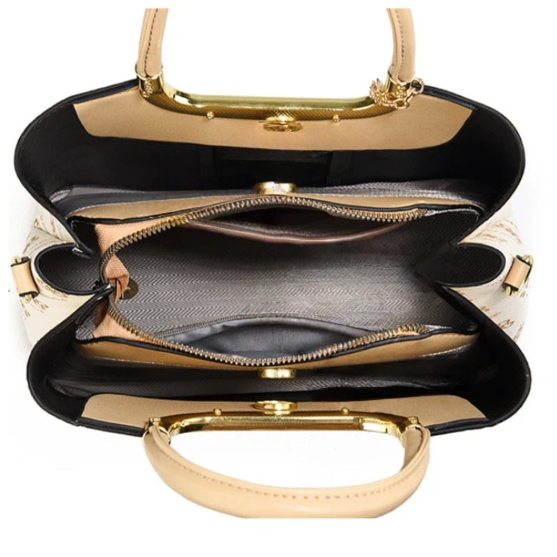 ライトラグジュアリー高級プリントハンドバッグ（女性用）、3ピ - Luxury Bags のレビューと価格