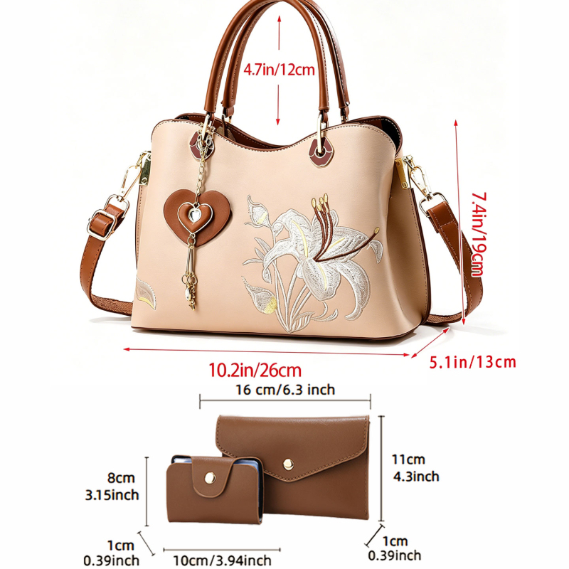 中国風刺繍ハンドバッグ（女性用）、軽量高級多用途刺繍ショルダ - Luxury Bags のレビューと価格
