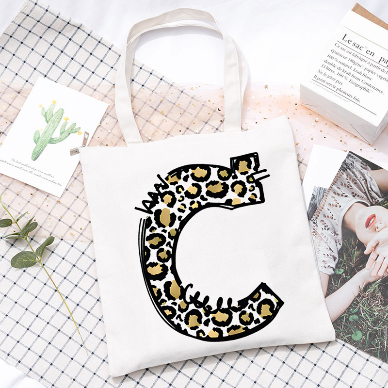 女性用ヒョウ柄のデザイナーショッピングバッグ,トートバッグ, - Canvas Tote Designer のレビューと価格