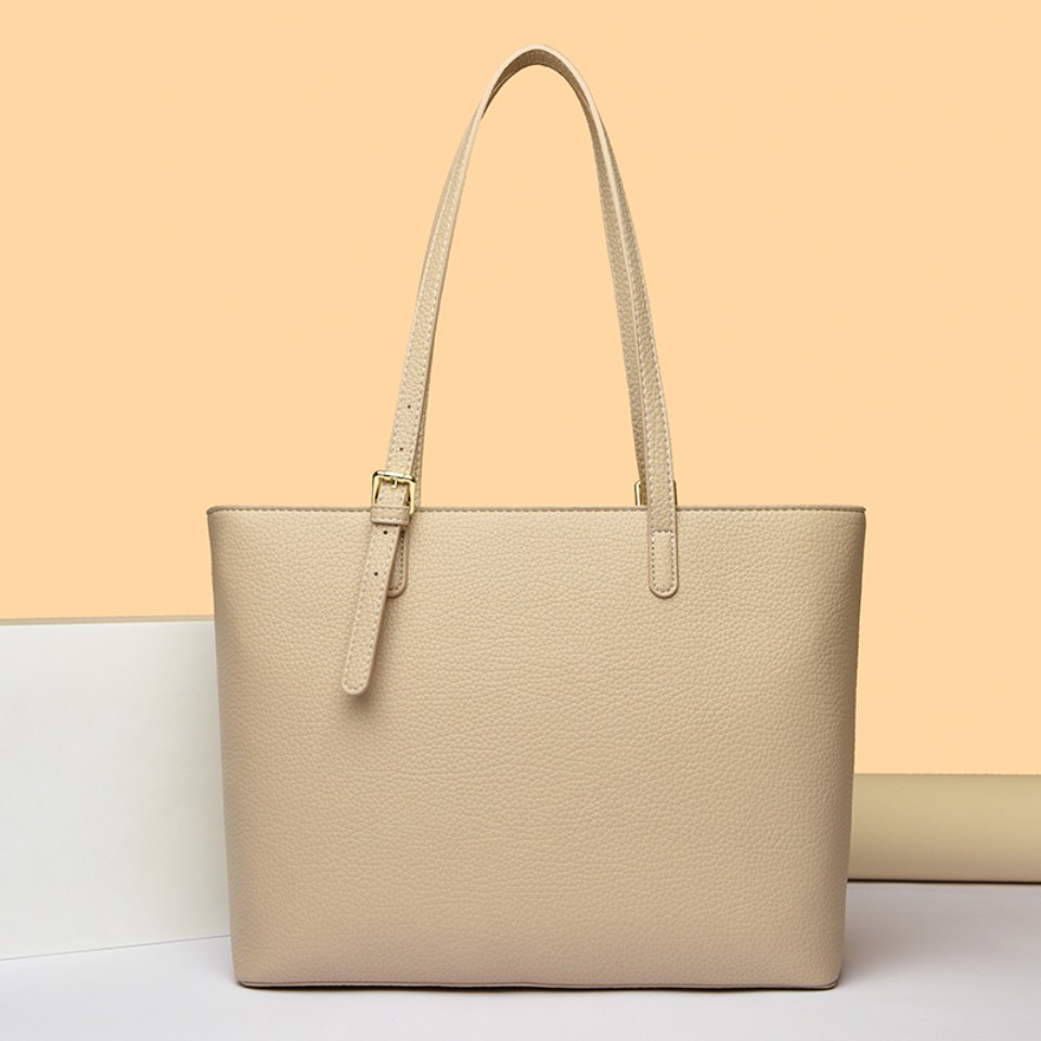 ソリッドカラーの女性のショルダーバッグソフトレザーハンドバッ - Luxury Tote Bags With Zipper のレビューと価格