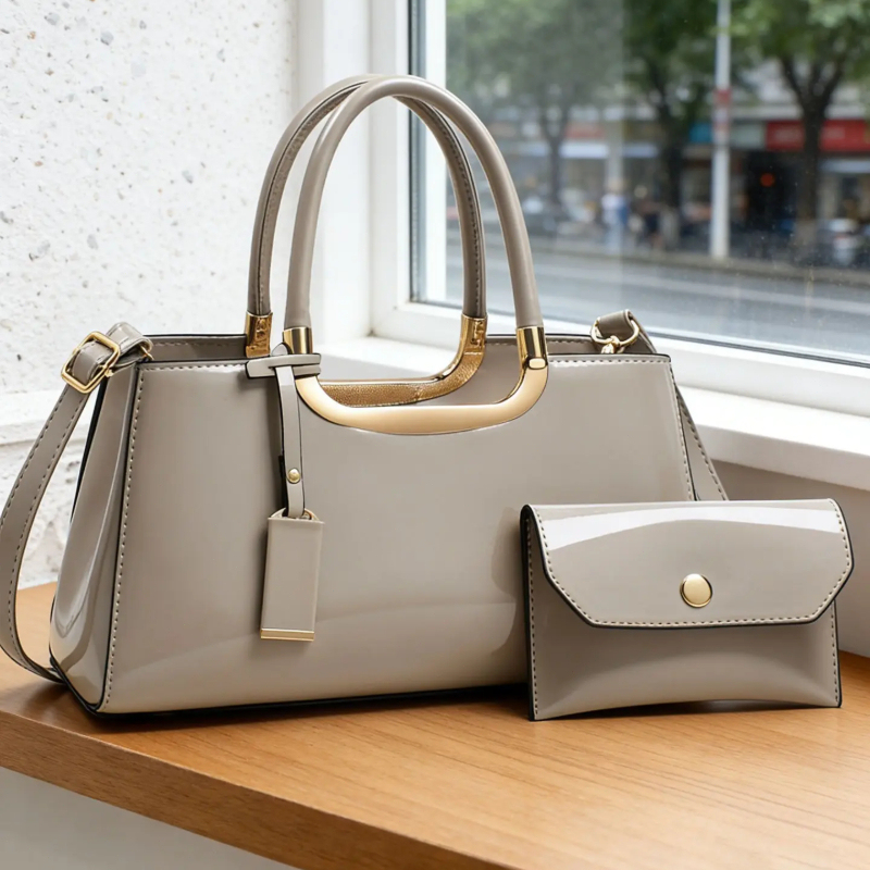 レディースハンドバッグセット、軽量高級PU素材クロスボディシ - Luxury Bags のレビューと価格