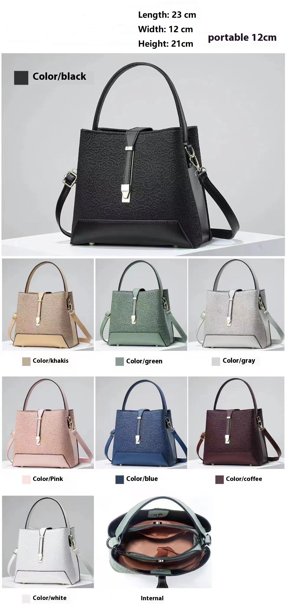 新しい高級トートバッグレザー上品なハンドバッグプロフェッショ - Luxury Tote Bags With Zipper のレビューと価格