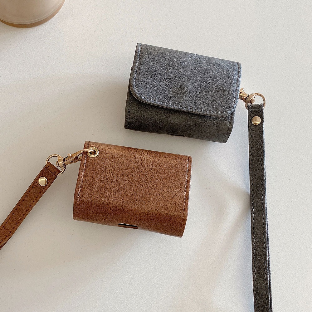 AirPods用の豪華な保護ケース,無地,マット,レザー,イ - Luxury Bags Outlet のレビューと価格