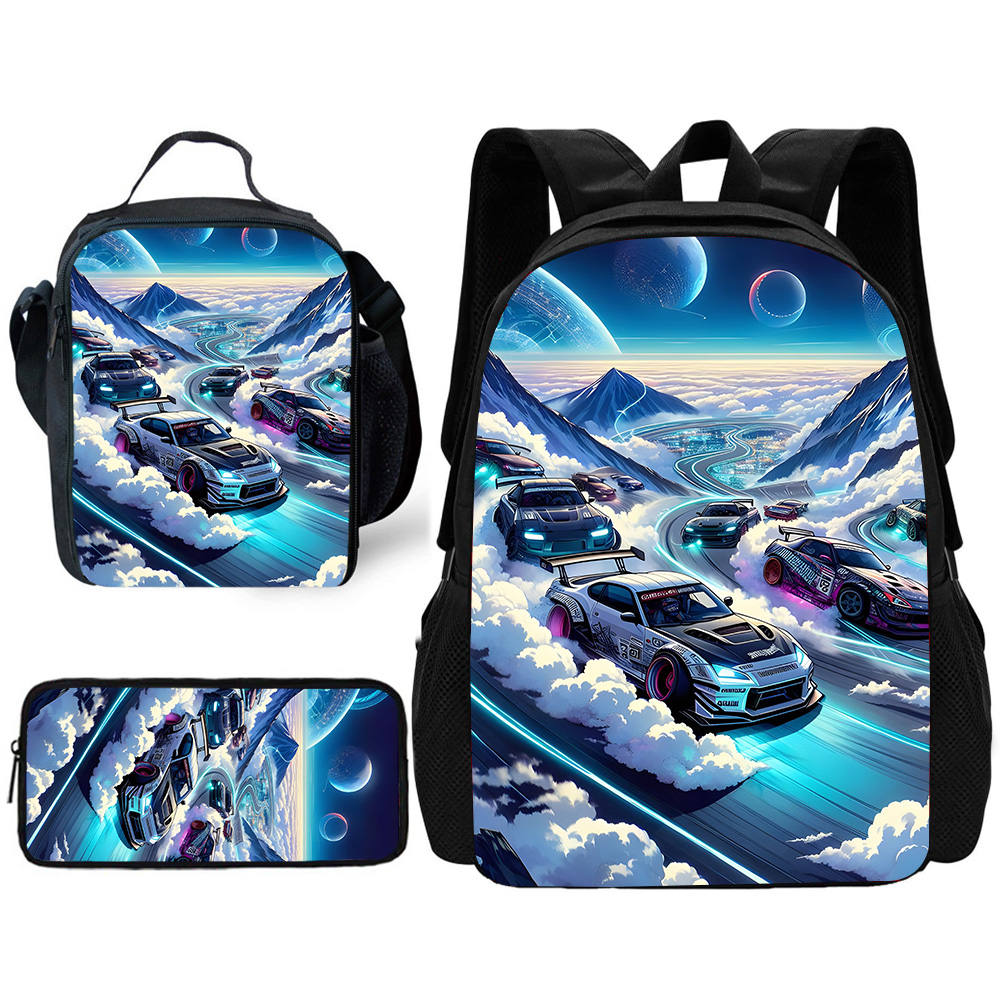 子供学校ファッション高級スポーツカーバックパックランチバッグ - Luxury Bags Trending のレビューと価格