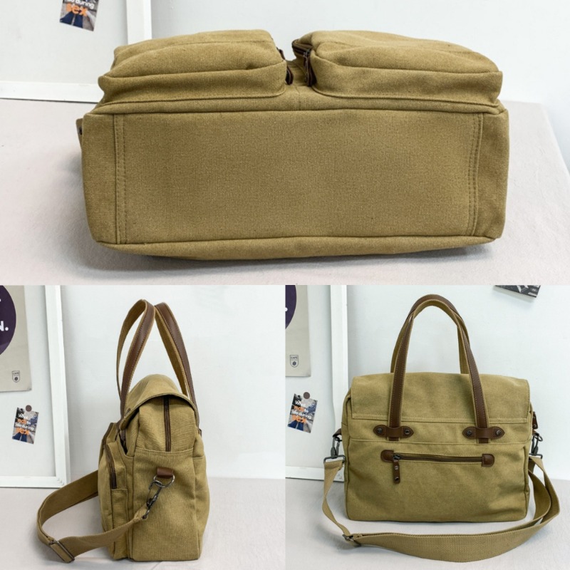 1 個調節可能なワイドストラップキャンバスワーククロスボディ - Canvas Tote Designer のレビューと価格