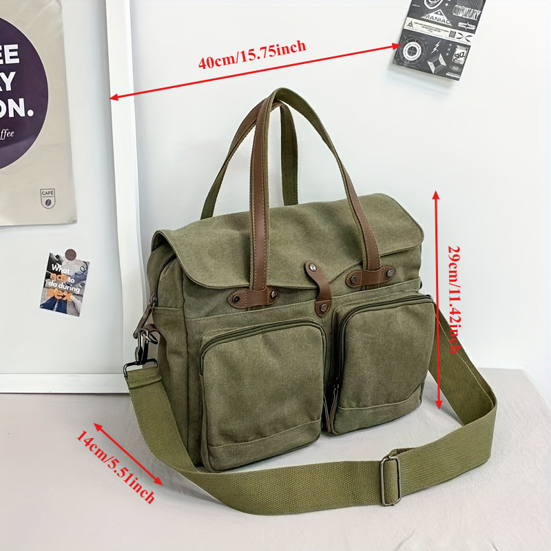 1 個調節可能なワイドストラップキャンバスワーククロスボディ - Canvas Tote Designer のレビューと価格