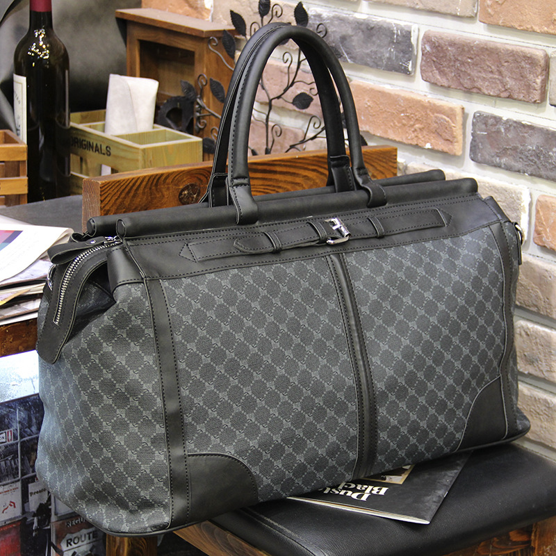 メンズチェック柄トラベルバッグ,大容量ハンドバッグ,トップハ - Luxury Tote Bags With Zipper のレビューと価格