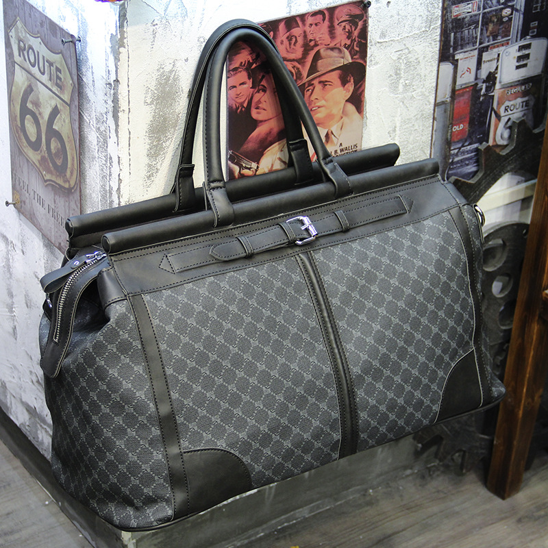 メンズチェック柄トラベルバッグ,大容量ハンドバッグ,トップハ - Luxury Tote Bags With Zipper のレビューと価格
