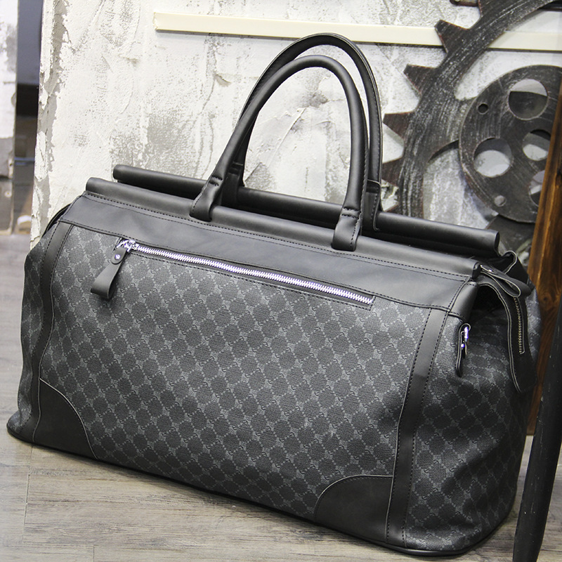 メンズチェック柄トラベルバッグ,大容量ハンドバッグ,トップハ - Luxury Tote Bags With Zipper のレビューと価格