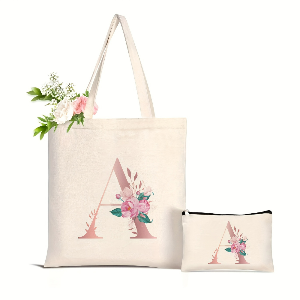 1個入り 花柄ラブレタープリント トートバッグ 大容量 レデ - Canvas Tote Designer のレビューと価格