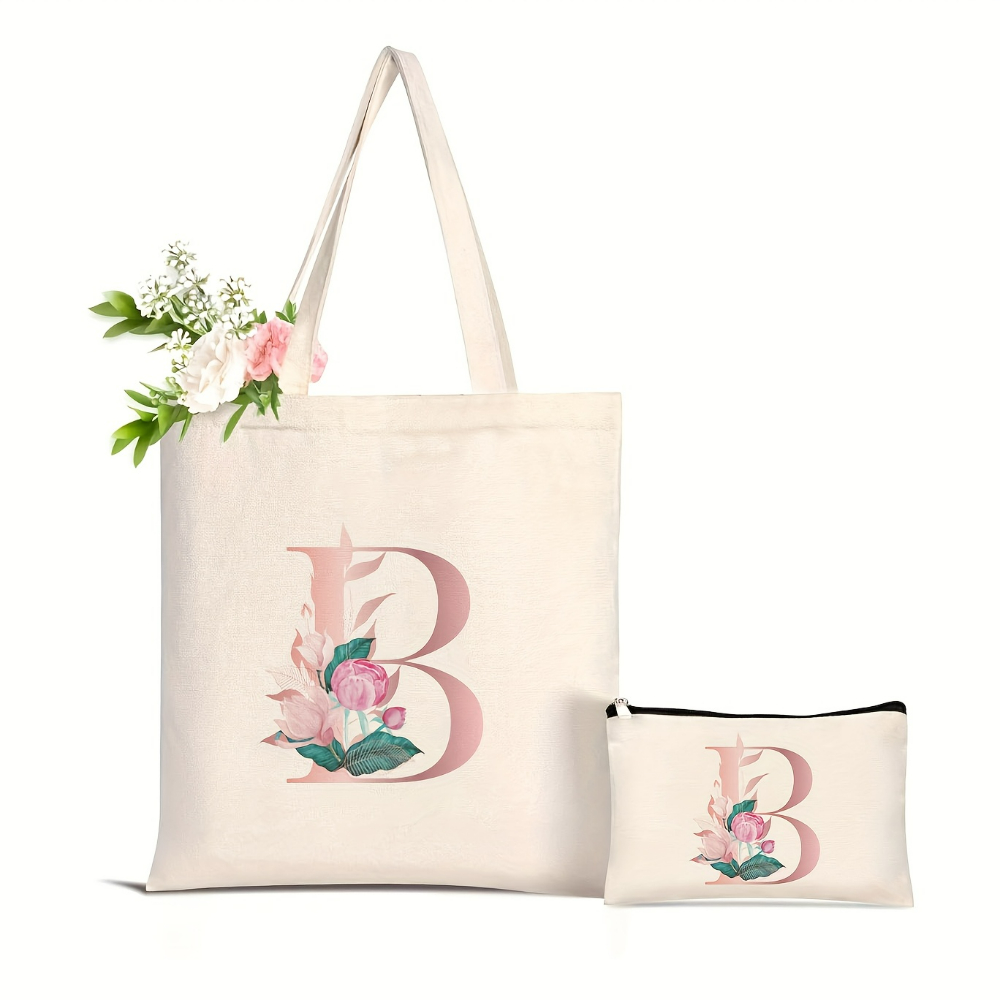 1個入り 花柄ラブレタープリント トートバッグ 大容量 レデ - Canvas Tote Designer のレビューと価格