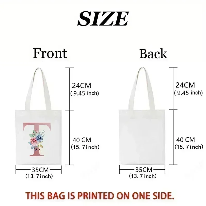 1個入り 花柄ラブレタープリント トートバッグ 大容量 レデ - Canvas Tote Designer のレビューと価格