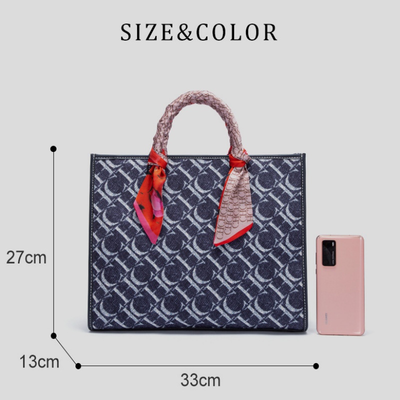 CH実用的な高品質ハンドバッグ、クロスボーダートレンドレター - Canvas Tote Designer のレビューと価格