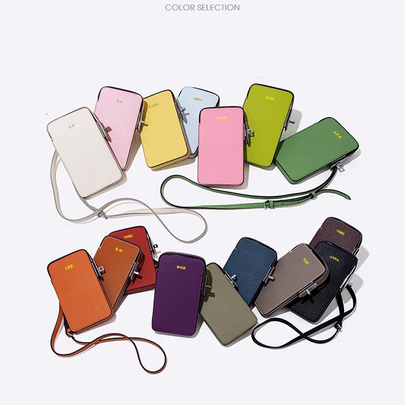 女性のための本革のクロスボディフォンバッグ,カスタム名のハン - Luxury Bags Outlet のレビューと価格