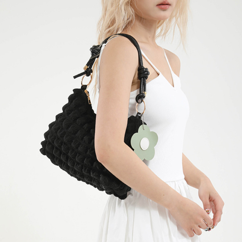 女性の新しいハンドバッグ韓国無地ドーパミンファッショナブルな - Luxury Tote Bags With Zipper のレビューと価格
