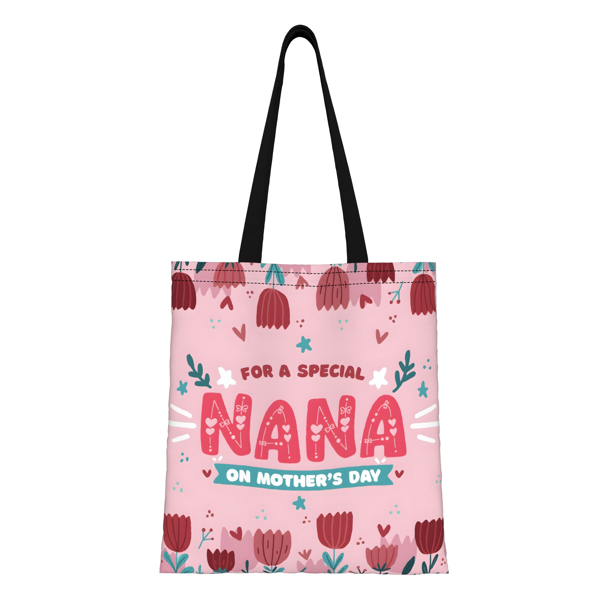 1PC 大容量ナナラブ母の日ギフトキャンバストートバッグ折り - Canvas Tote Designer のレビューと価格