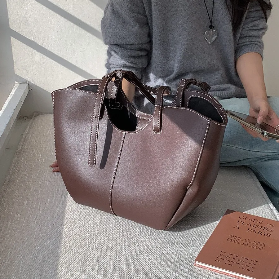 ヴィンテージ女性用ハンドバッグ 大容量ポータブルショッピング - Luxury Tote Bags With Zipper のレビューと価格