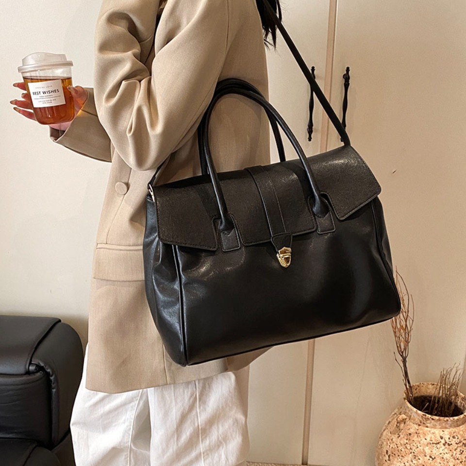 高級大容量ボストンバッグ レディース ショルダーバッグ クロ - Luxury Tote Bags With Zipper のレビューと価格